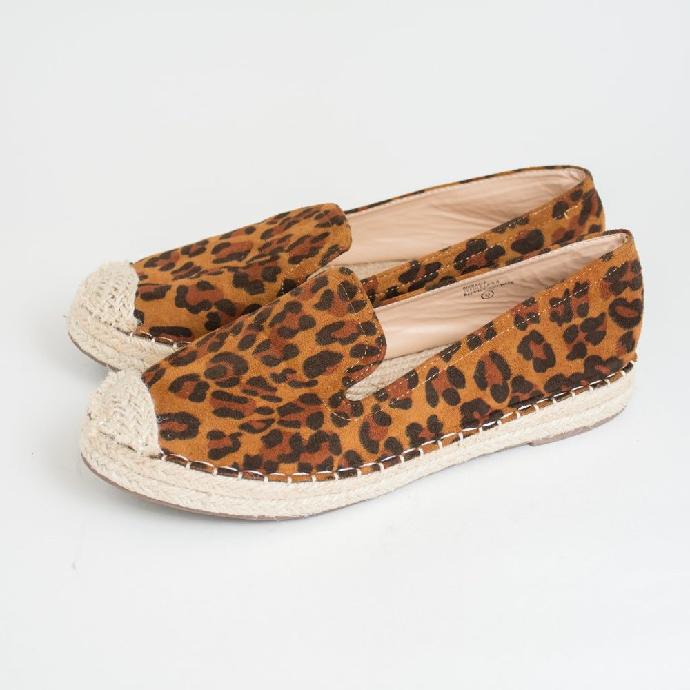 Chase + Chloe Sierra Leopard Print Espadrilles